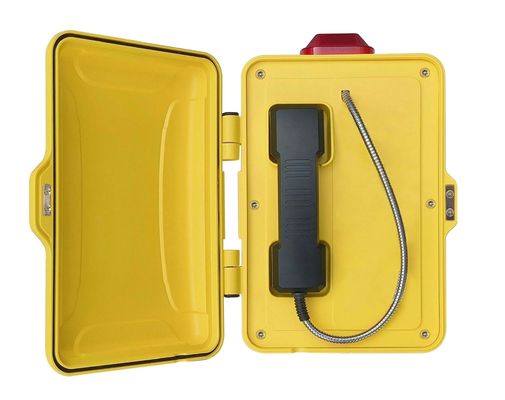 IP68 방수 산업용 방진 전화기, 30W 내장 앰프 및 벽/기둥 장착