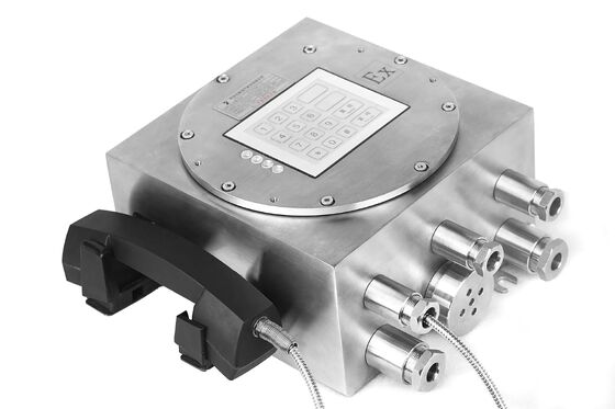 강력한 노이즈 캔슬링 및 IP66 보호 기능을 갖춘 스테인리스 스틸 산업용 방폭 전화기